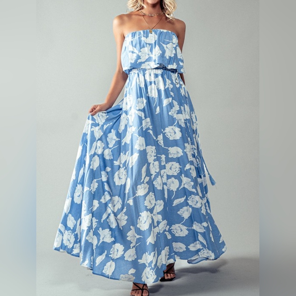 #626 🛑42 S, M, L Boho Gardenia Grace Maxi Dress - Picture 2 of 5